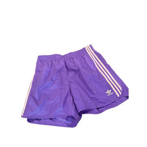 Men's Adidas Purple sprinter Shorts with White Stripes - Size M j11